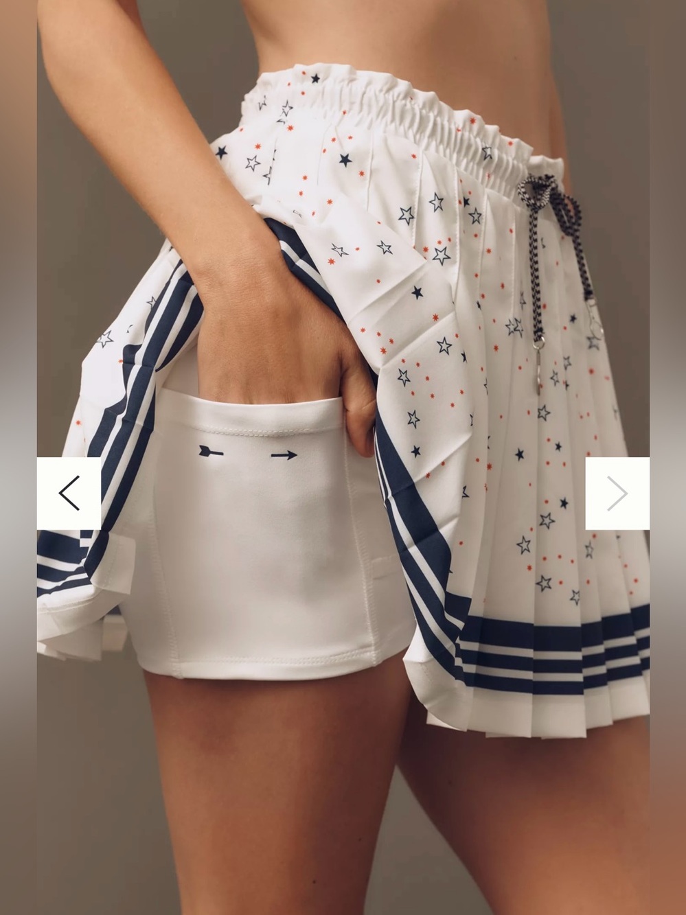 Anthropologie the upside stellarum valetta pleated mini skirt